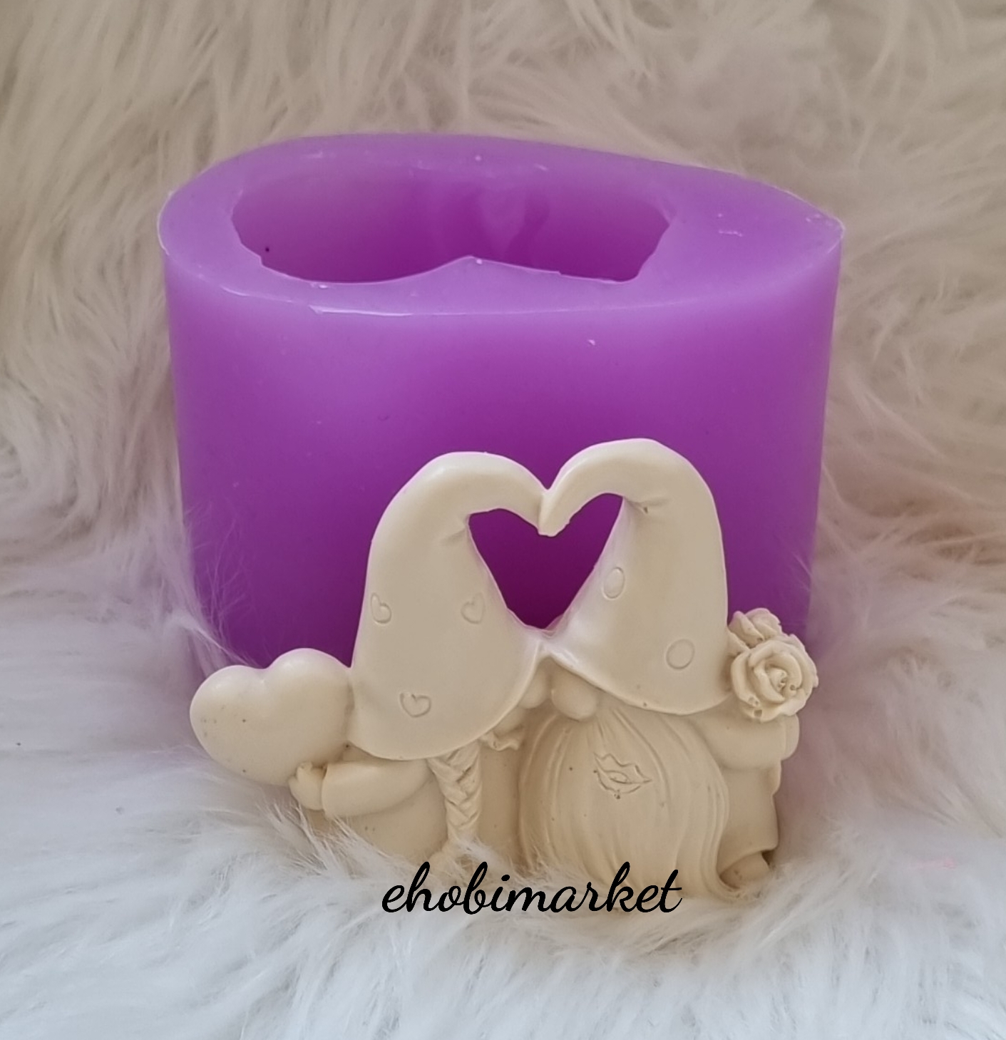 Aşık gnomeler silikon kalip