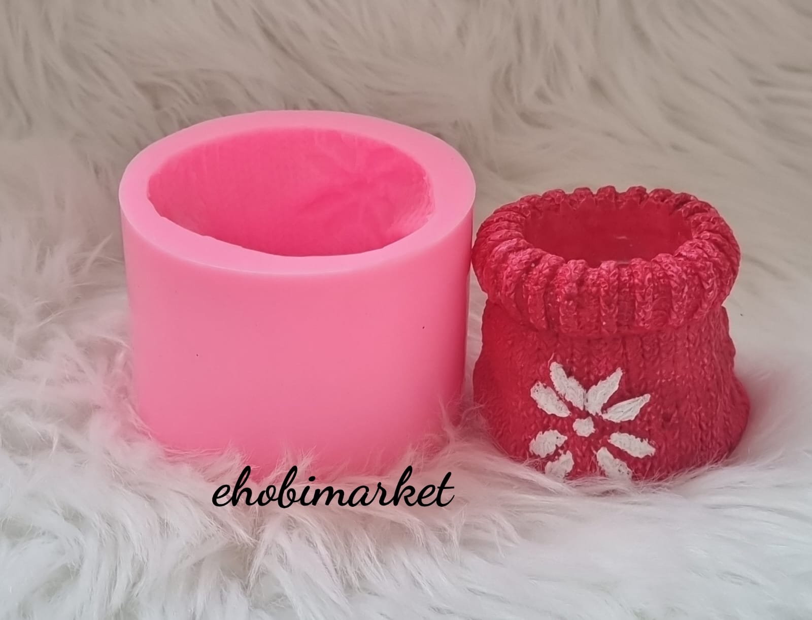 Çuval model tealight silikon kalip