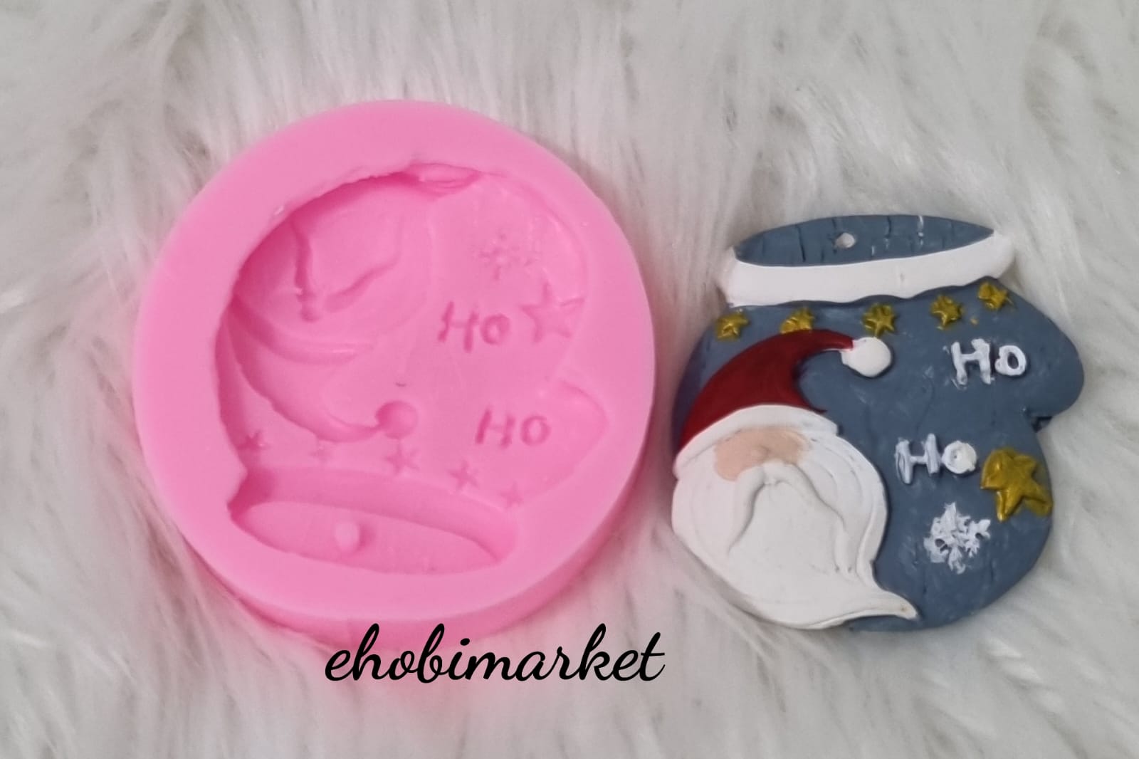 Noel babali eldiven silikon kalip