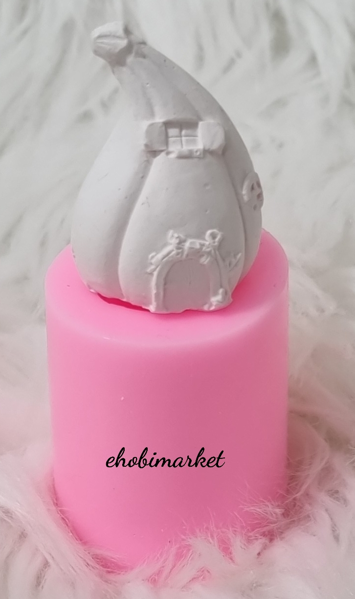 Minik kabak ev silikon kalip