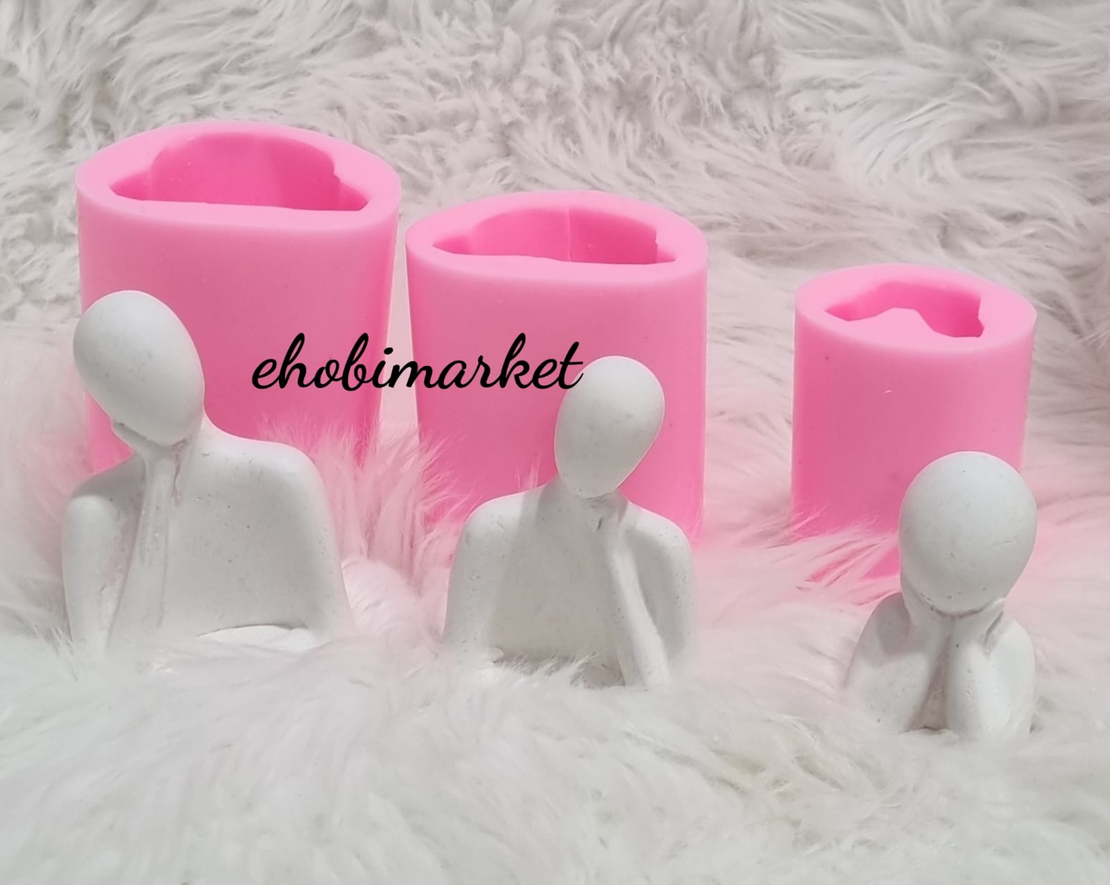 Düşünen aile silikon kalip set