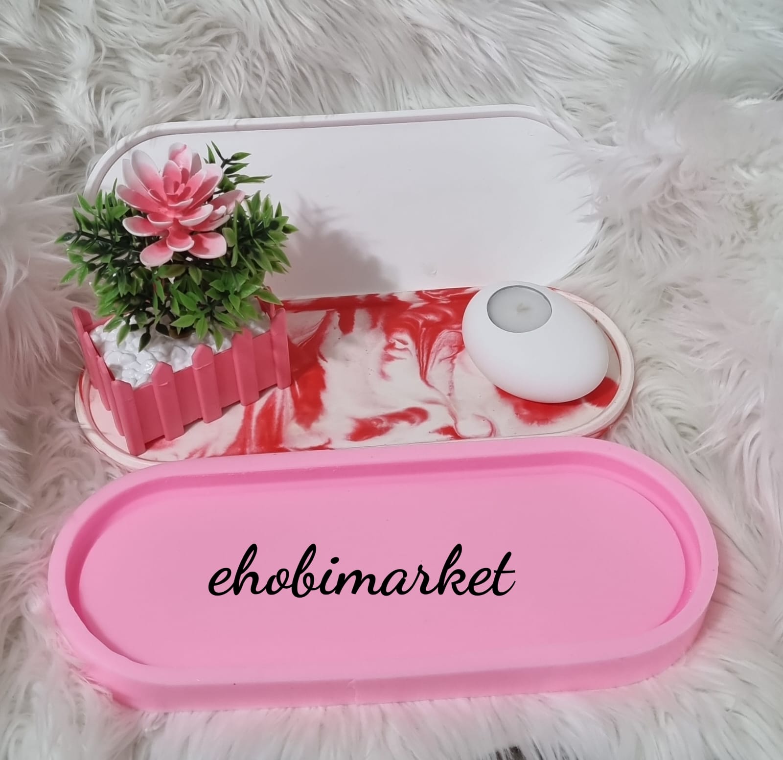 Oval uzun sunum silikon kalip