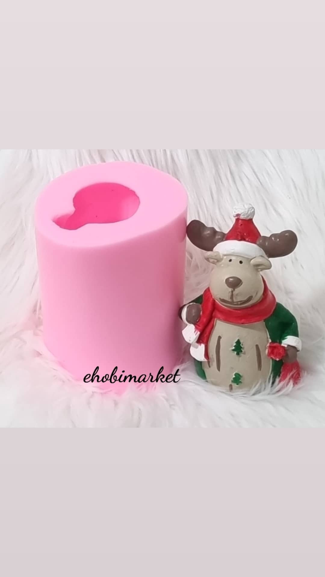 Atkili büyük geyik silikon kalip