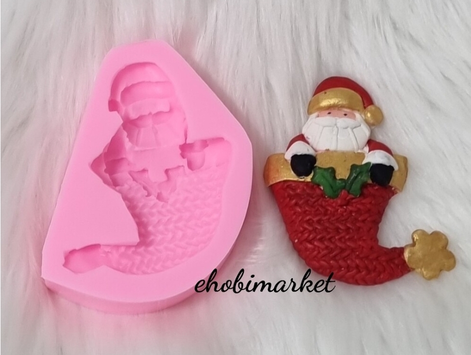 Magnet noel baba silikon kalip