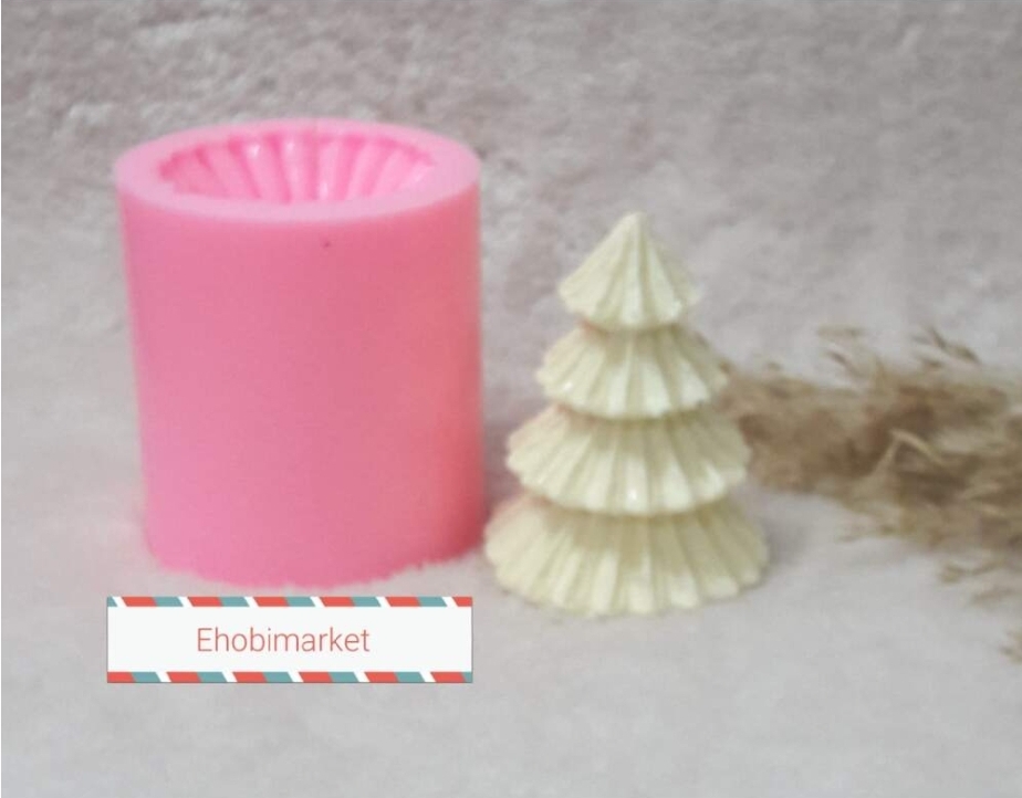 Katlı ağaç silikon kalip