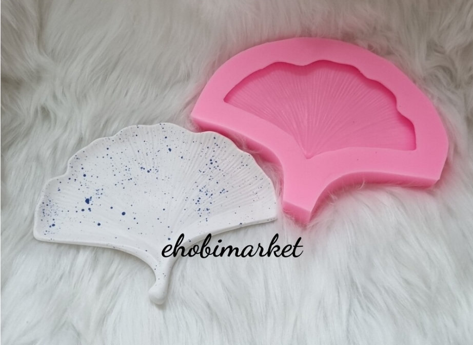 Gingko yaprak sunum silikon kalip