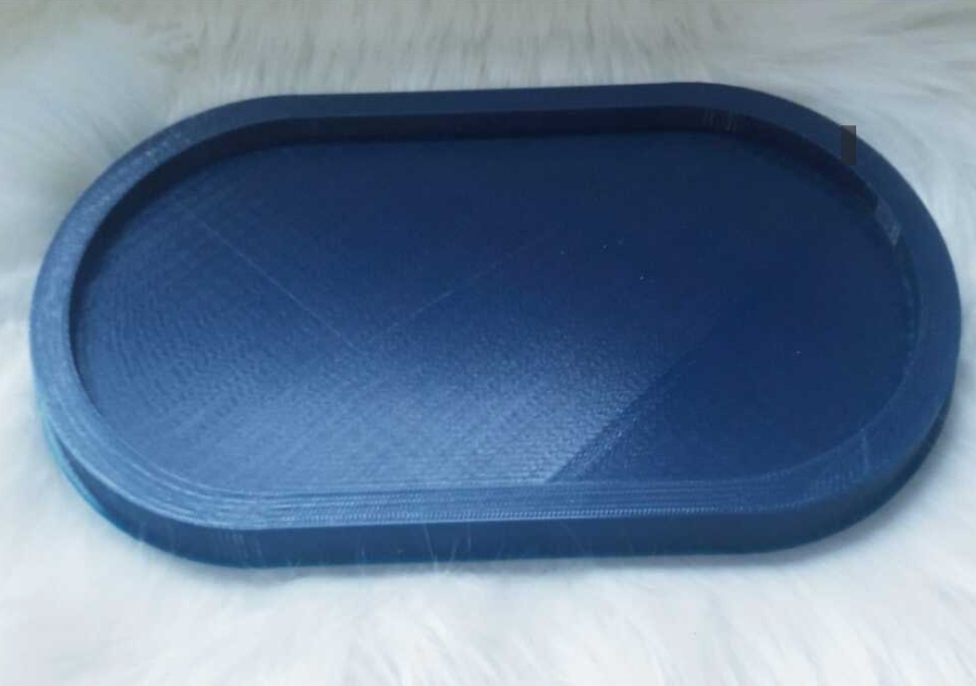 Oval geniş sunum silikon kalip