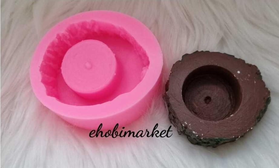 Kütük mumluk silikon kalip