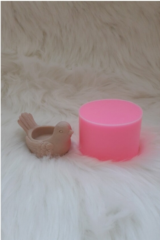 Kuş mumluk silikon kalip