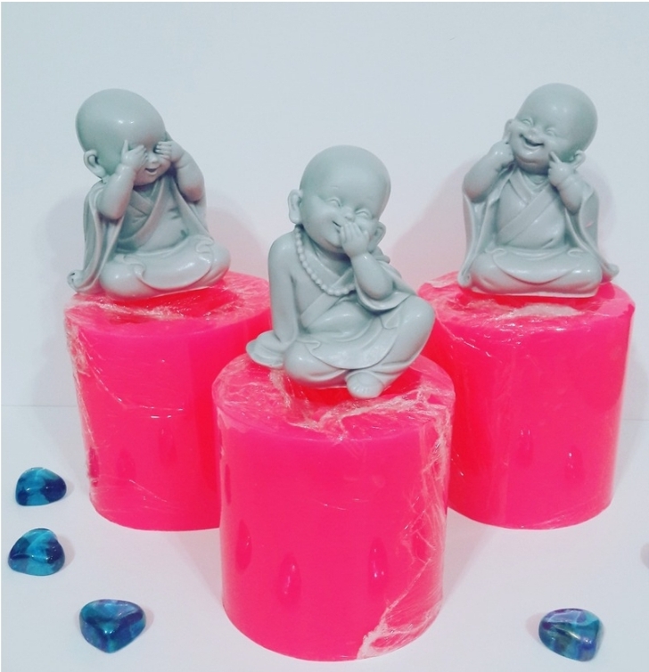 Üçlü budhalar silikon kalip