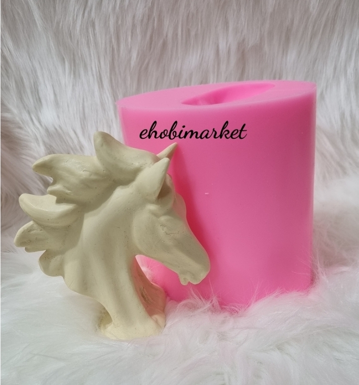 At başı büst silikon kalip