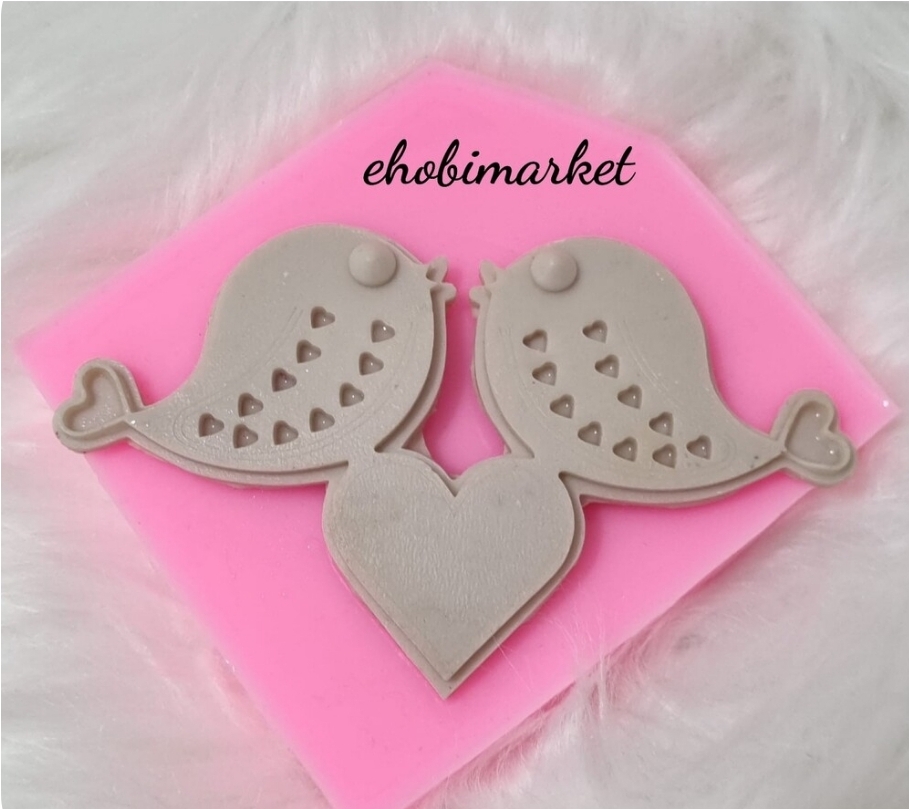 Kalpli kuşlar silikon kalip