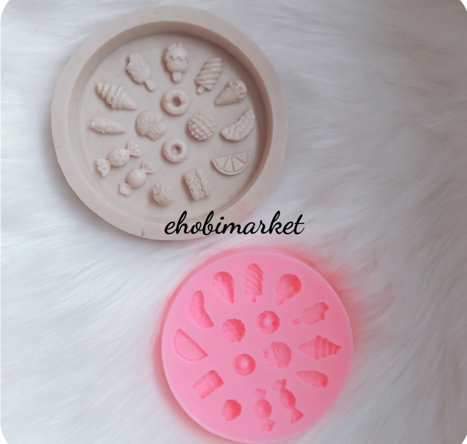 Minik şekerlemeler silikon kalip