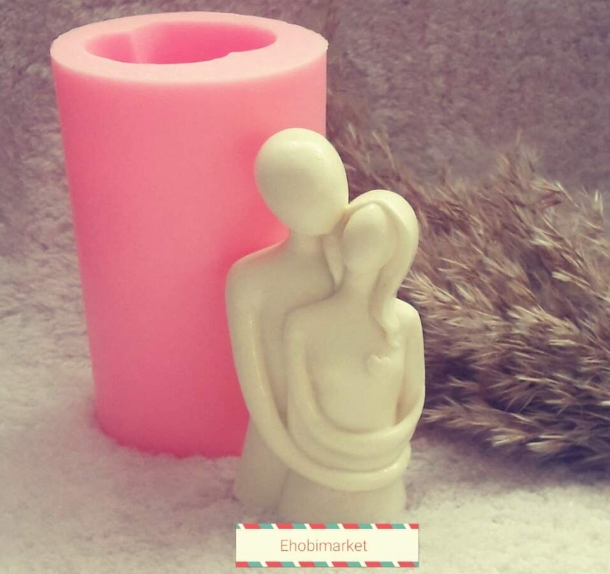 Kalpli sevgililer silikon kalip