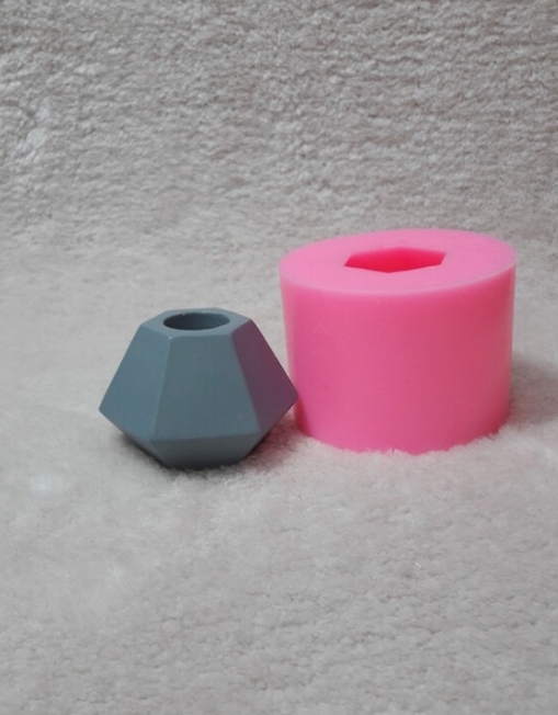 Köşeli şamdan silikon kalip